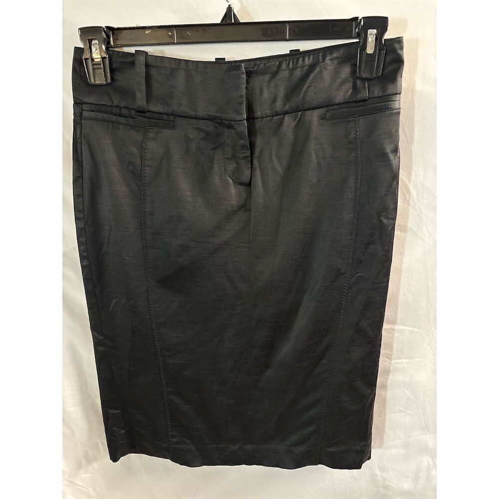 Bebe Women's Black Pencil Skirt Size 6 Knee Length Casual Stretch